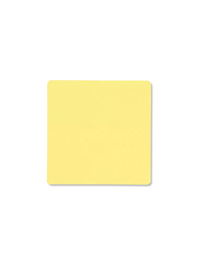 LIND DNA | Posavasos de vidrio 10x10cm SQAURE Amarillo | gelb