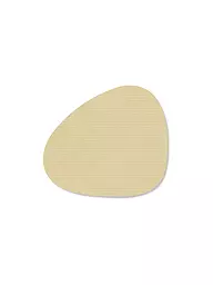 LIND DNA | Posavasos de vidrio 11x13cm CORDUROY OVAL Nature | Beige