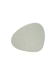 LIND DNA | Mantel de cuero "Nupo" 37x44cm (Azul claro) | Oliva