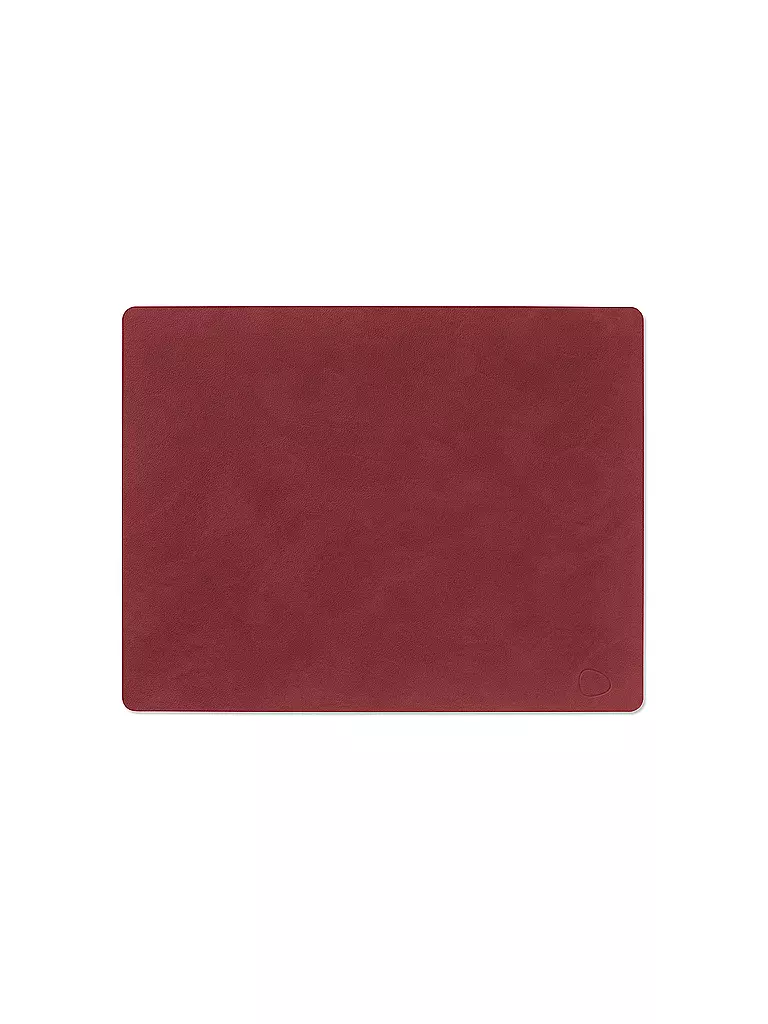 LIND DNA | Tischset SQUARE 35x45cm Nupo Eckig Red  | Rojo
