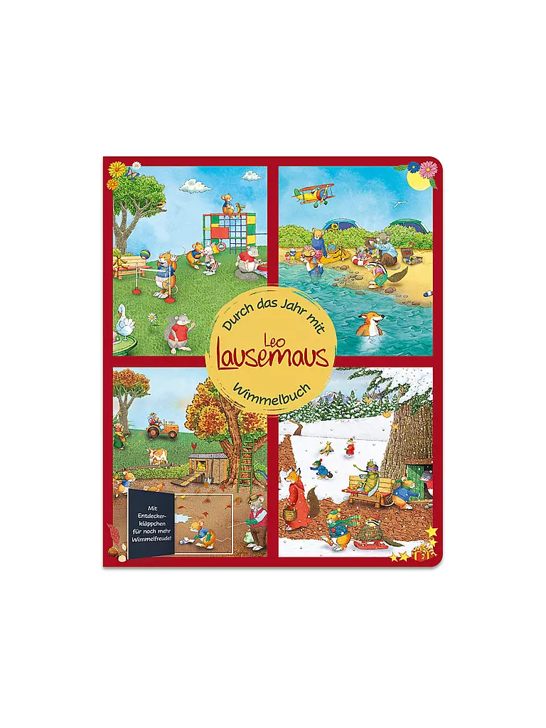 LINGOLI VERLAG | Leo Lausemaus - Libro de imágenes con solapas de descubrimiento para aún más diversión. | Sin color