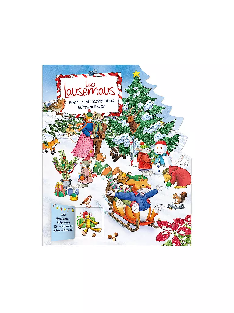 LINGOLI VERLAG | Libro - Leo Lausemaus - Mi libro navideño de imágenes ocultas | Sin color
