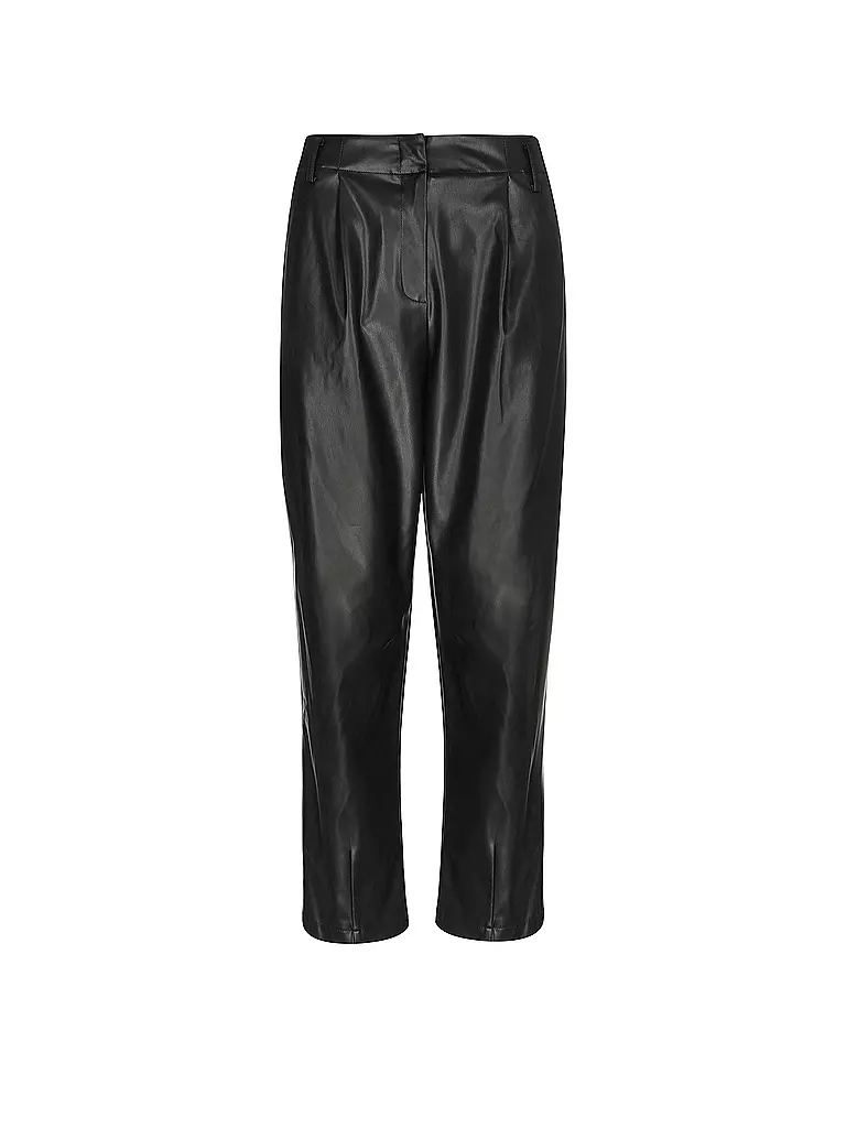 LIU JO | Hose in Lederoptik  | Negro