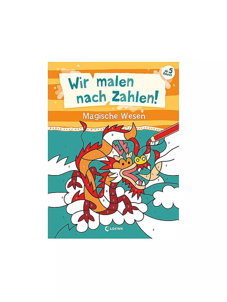 LOEWE VERLAG | ¡Pintamos por números! - Criaturas mágicas | Sin color