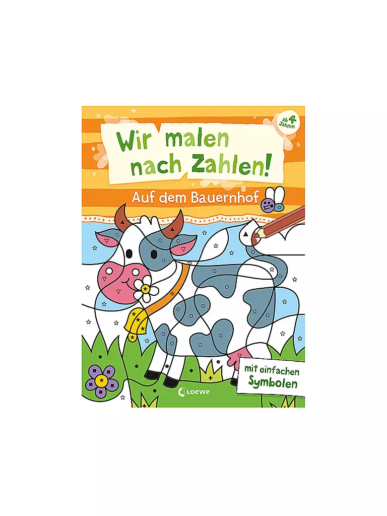 LOEWE VERLAG | ¡Pintamos por números! - En la granja | Sin color