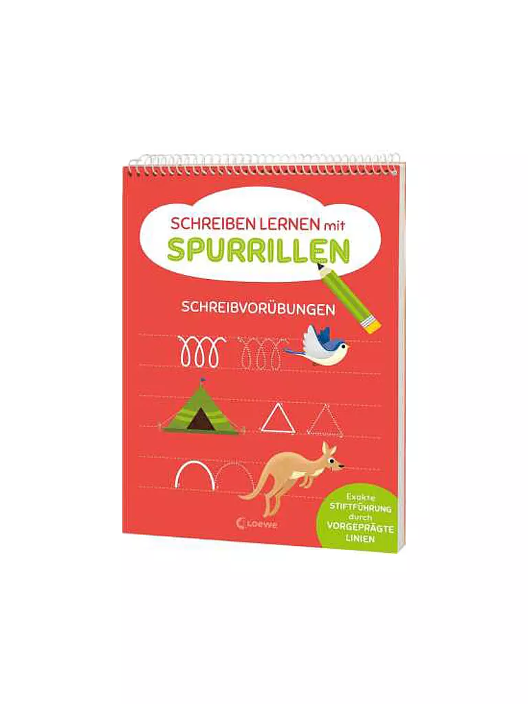 LOEWE VERLAG | Bloc de notas - Aprender a escribir con surcos - Ejercicios de escritura | Sin color