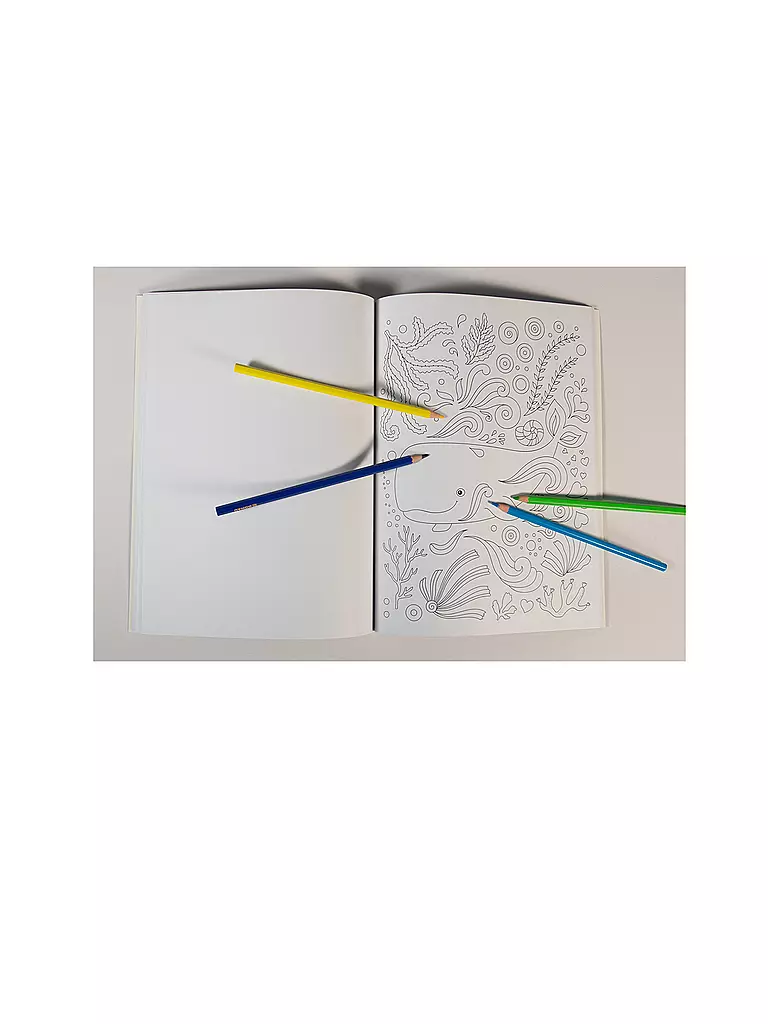 LOEWE VERLAG | Malbuch - Malen Träumen und Entspannen - Die schönsten Ausmalbilder für Kinder  | Sin color