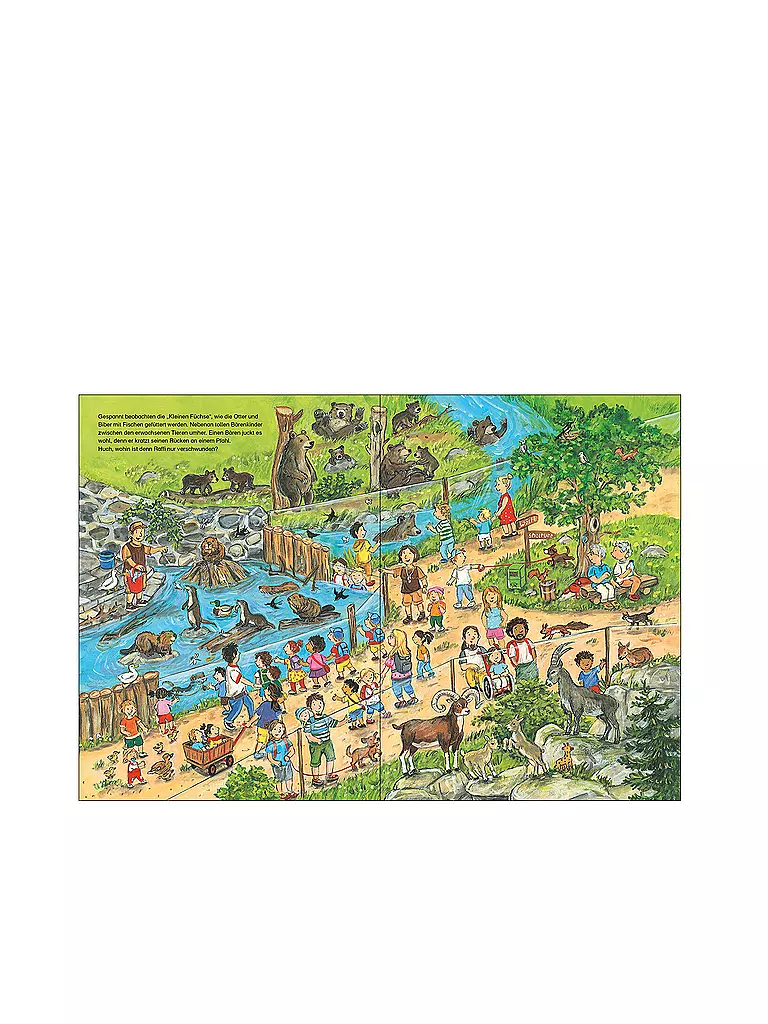 LOEWE VERLAG | Mi libro de imágenes de naturaleza - ¡Mucha actividad en el parque de vida silvestre! | Sin color