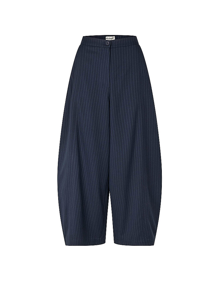 Lollys Laundry Pantalón Barrel Leg BAMBUSLL azul oscuro