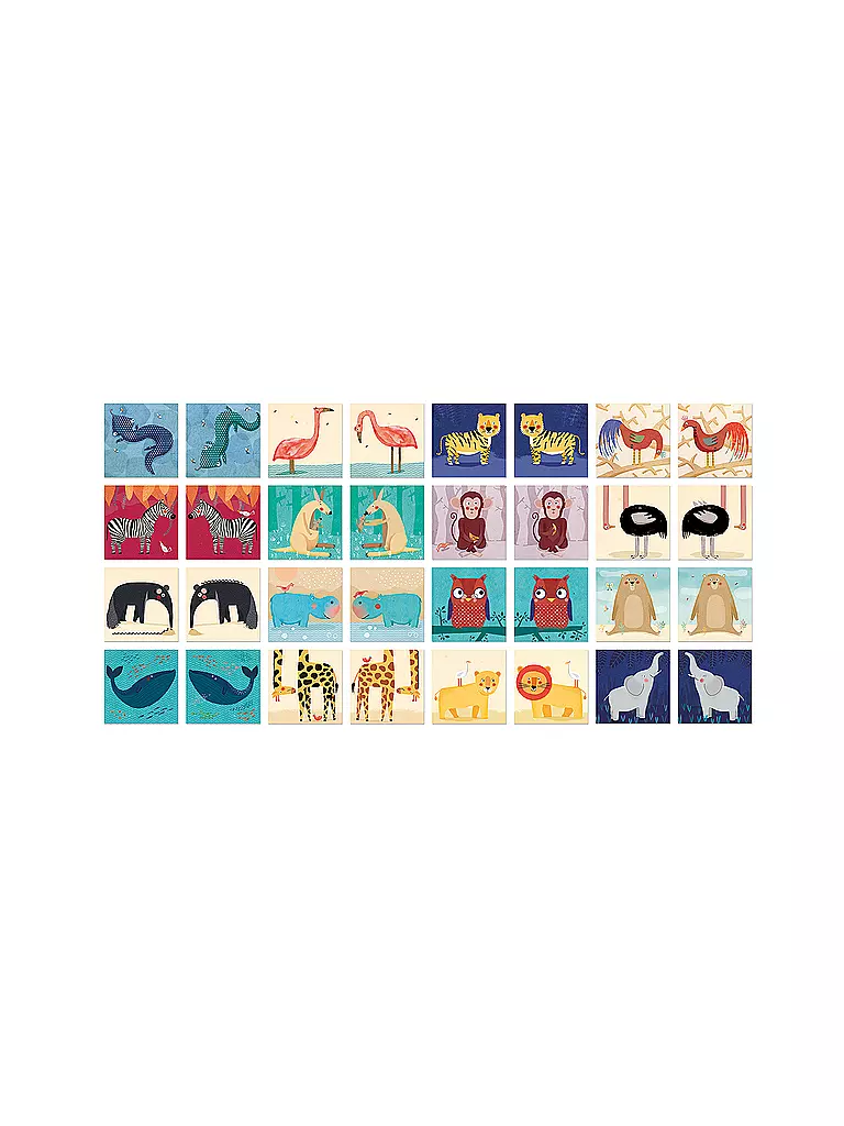 LONDJI | Memory WILD ANIMALS | Multicolor