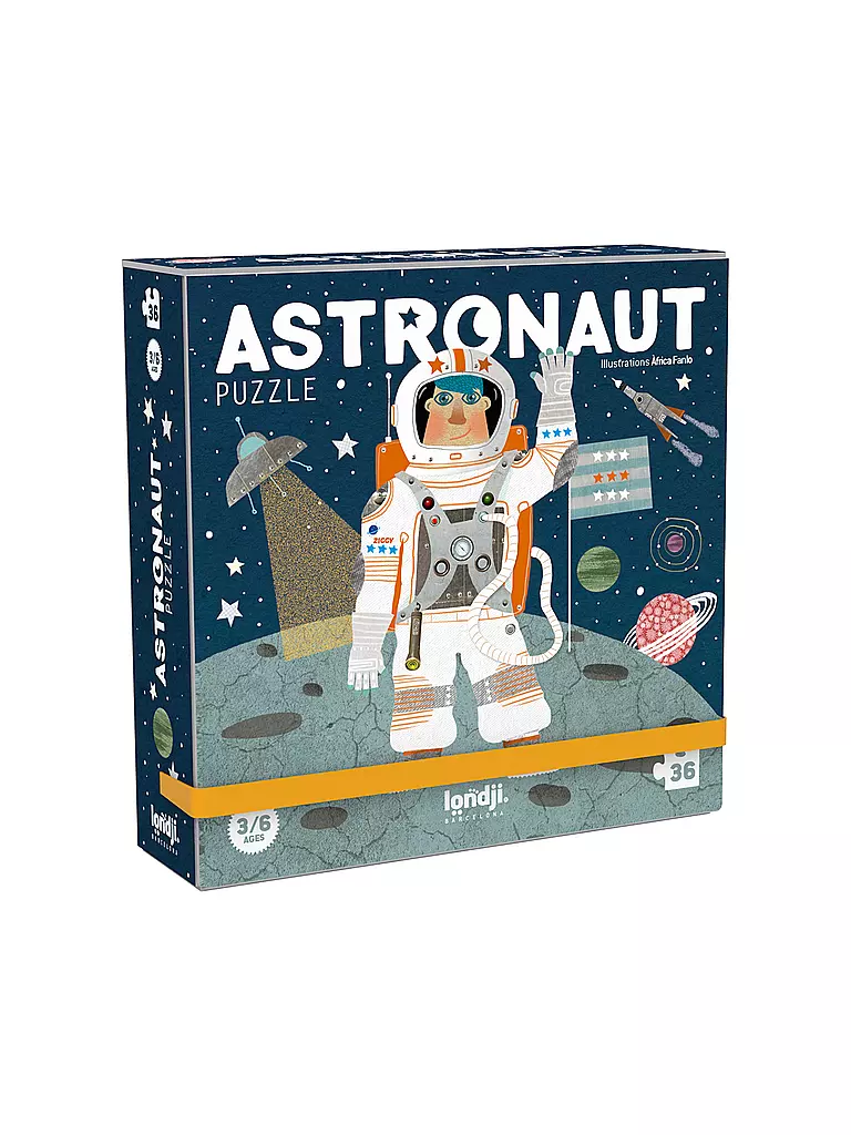 LONDJI | Pocket Puzzle ASTRONAUTA 36 piezas | Multicolor
