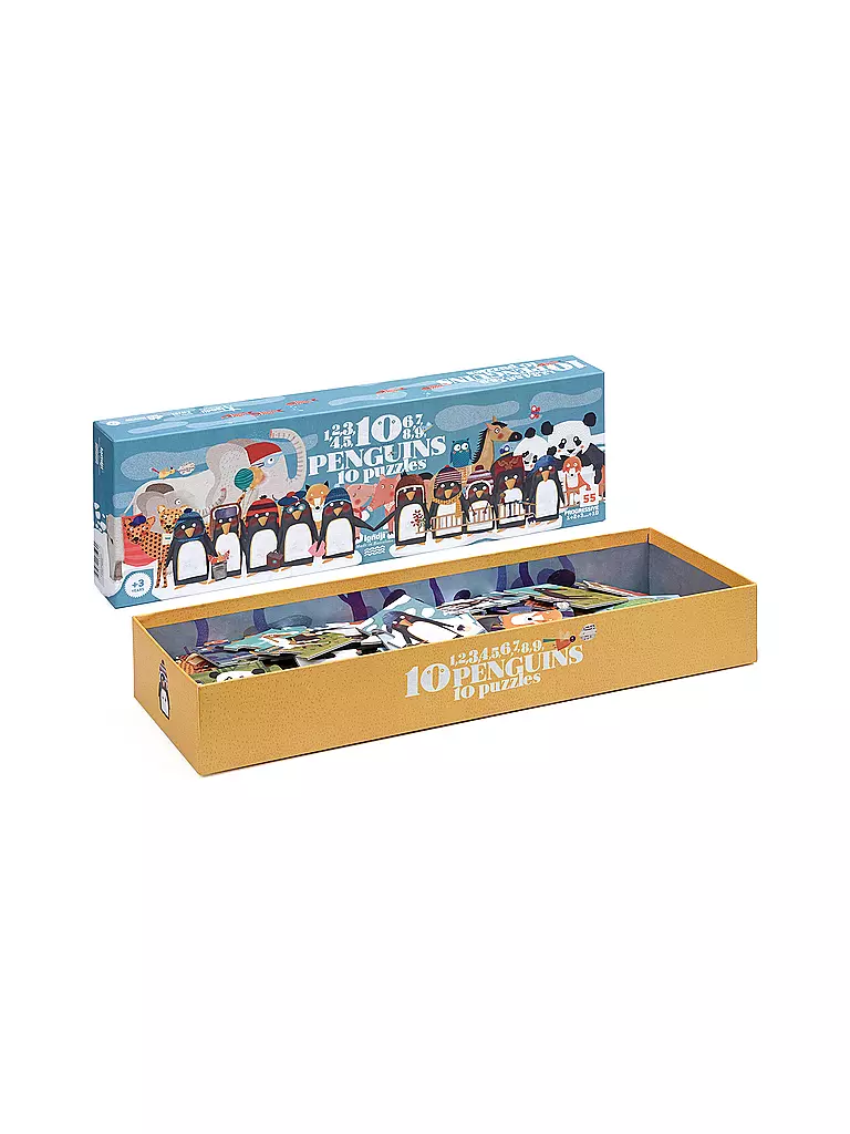 LONDJI | Puzzle 10 PINGUINS 55 Teile  | Multicolor