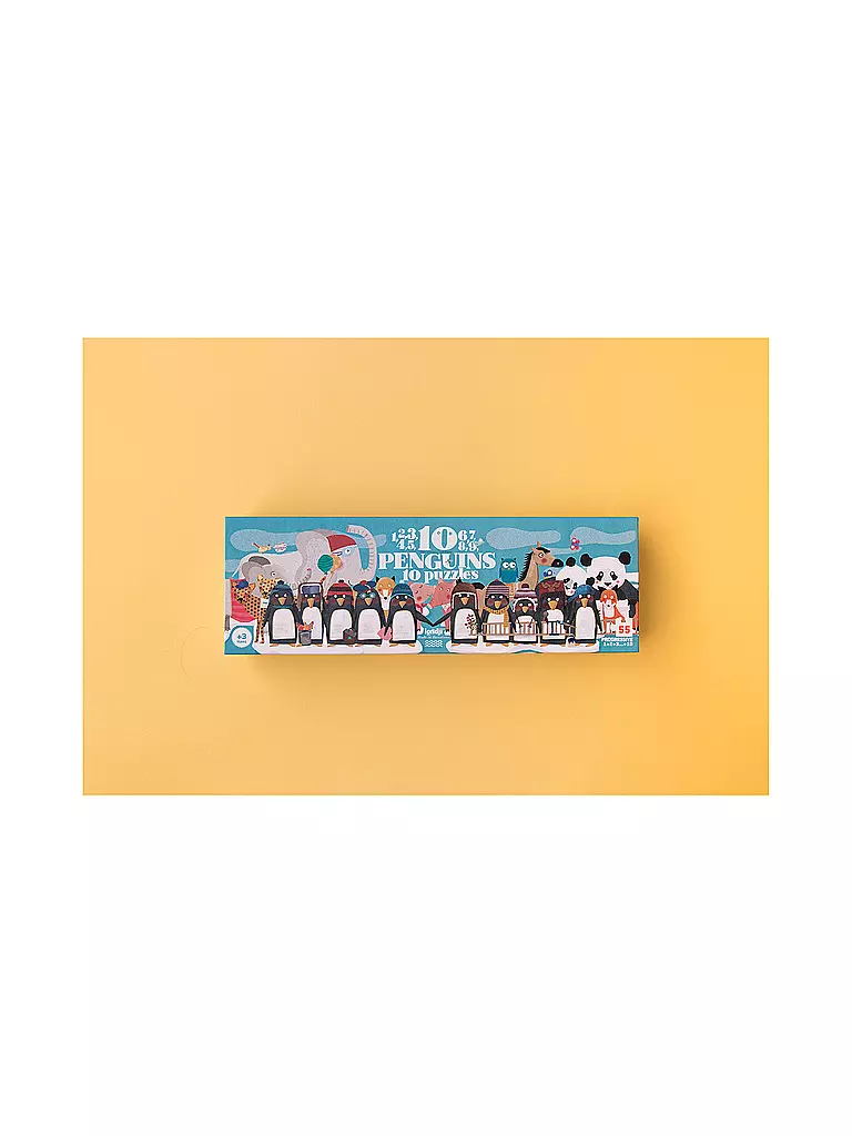LONDJI | Puzzle 10 PINGUINS 55 Teile  | Multicolor