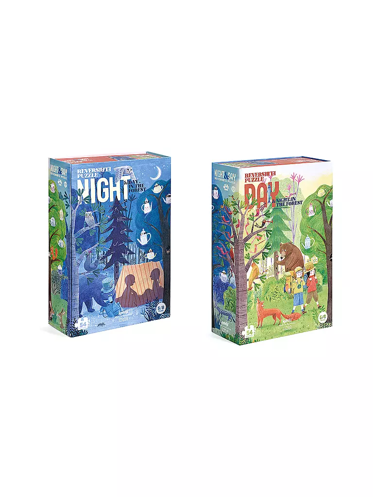 LONDJI | Puzzle NOCHE Y DÍA EN EL BOSQUE | Multicolor