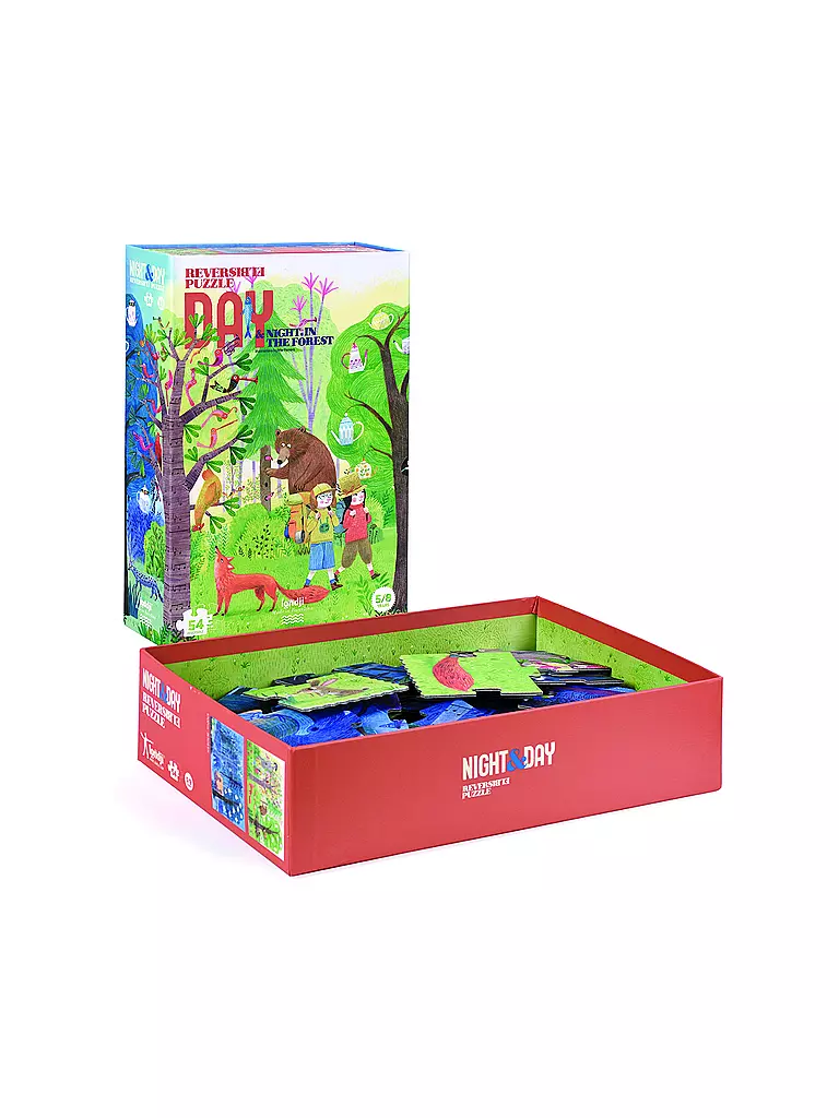 LONDJI | Puzzle NOCHE Y DÍA EN EL BOSQUE | Multicolor