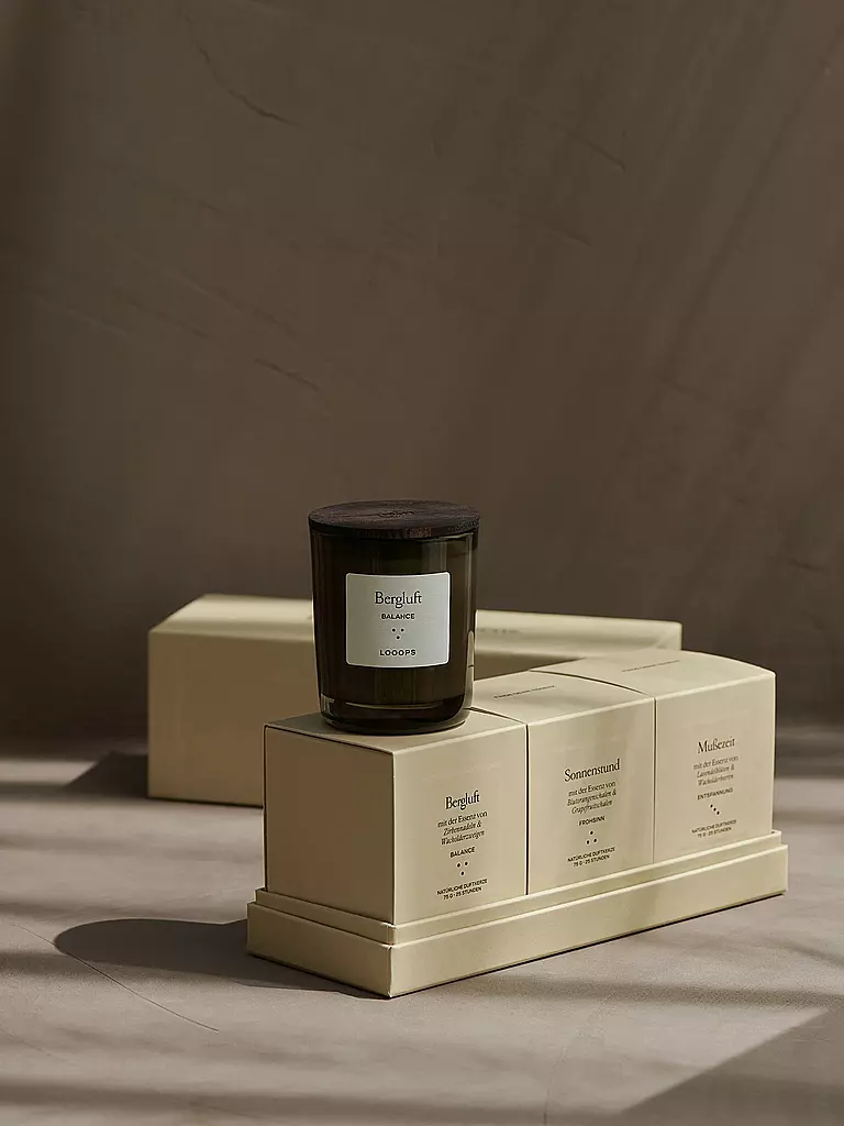 LOOOPS | Caja de regalo de velas perfumadas 3 piezas KLASSIK | 