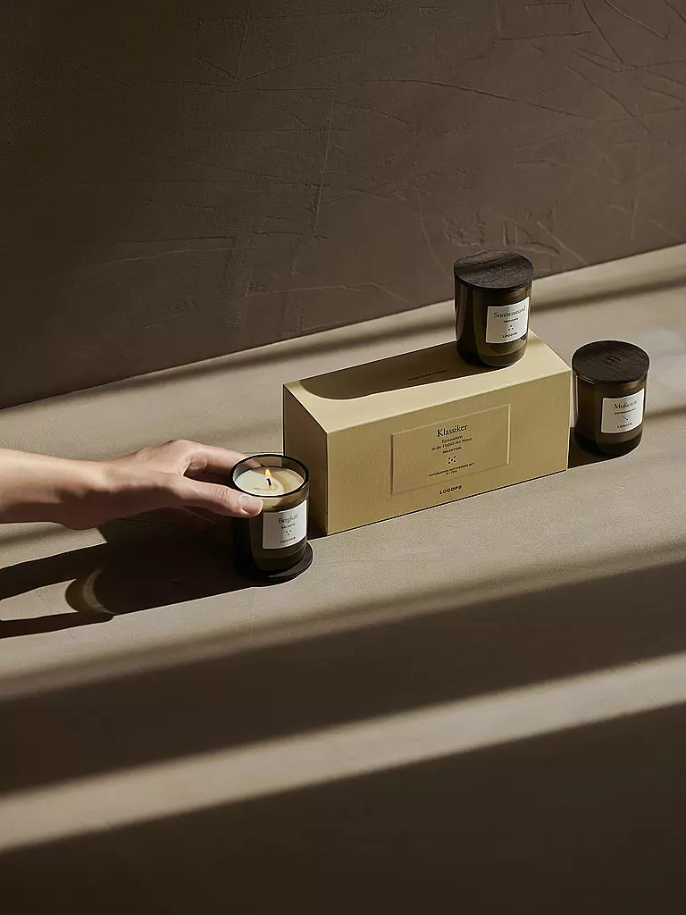 LOOOPS | Caja de regalo de velas perfumadas 3 piezas KLASSIK | 