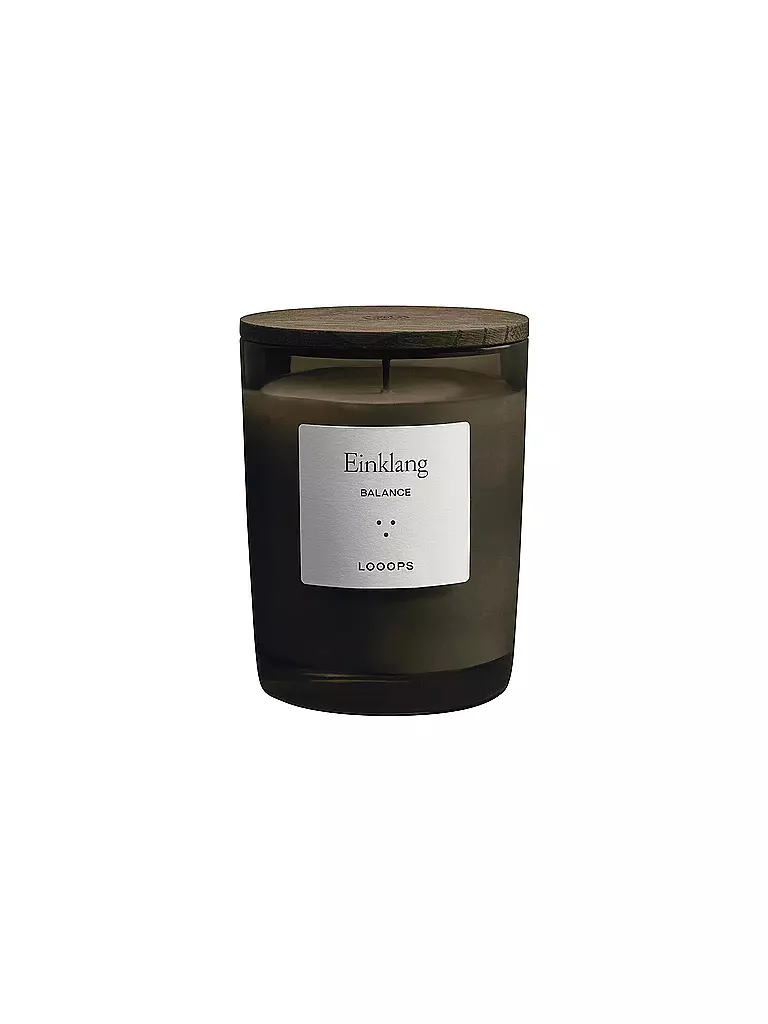 LOOOPS | Duftkerze 250g  EINKLANG | Verde oscuro