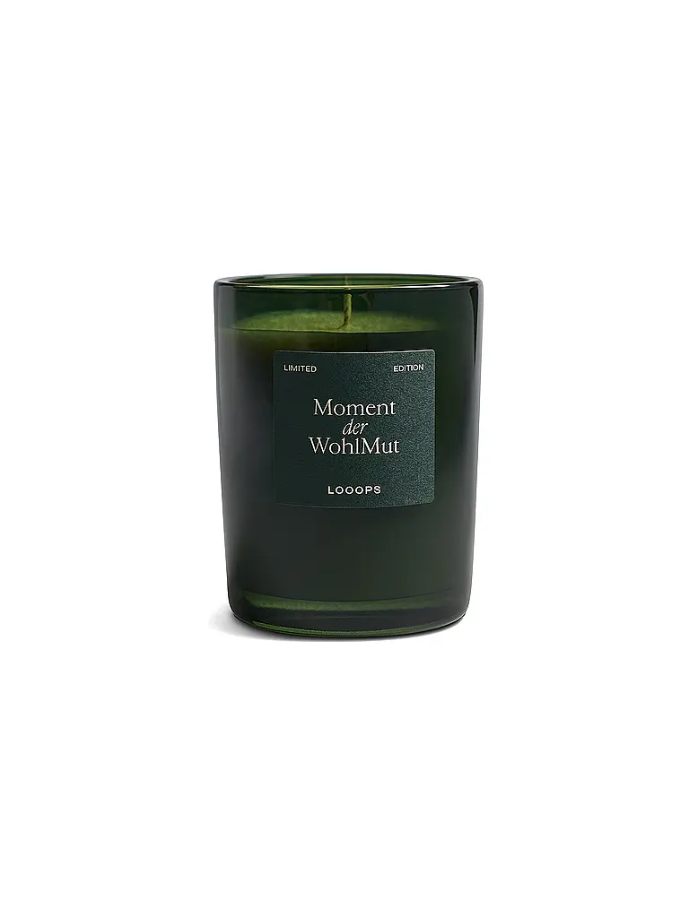 LOOOPS | Vela perfumada 250g MOMENTO DE BIENESTAR | Verde oscuro