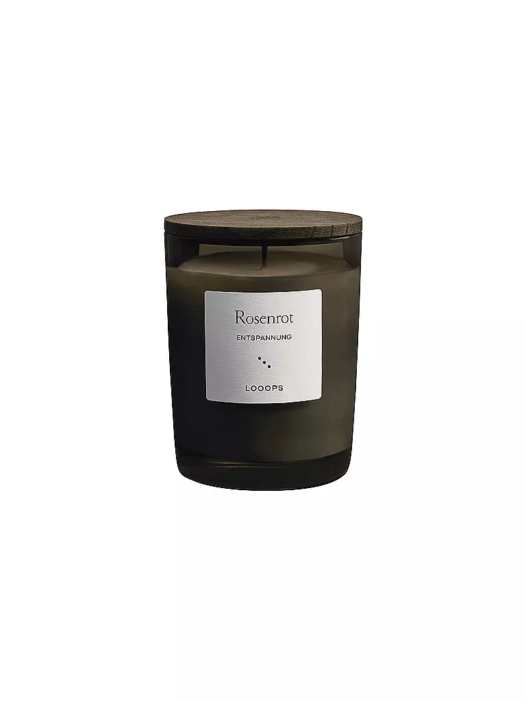 LOOOPS | Vela perfumada 250g ROSENROT | Verde oscuro