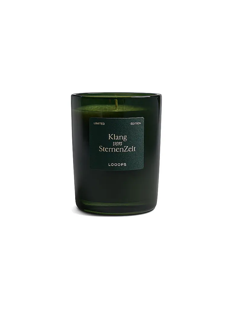 LOOOPS | Vela perfumada 250g Sonido de Cúpula Estelar | Verde oscuro