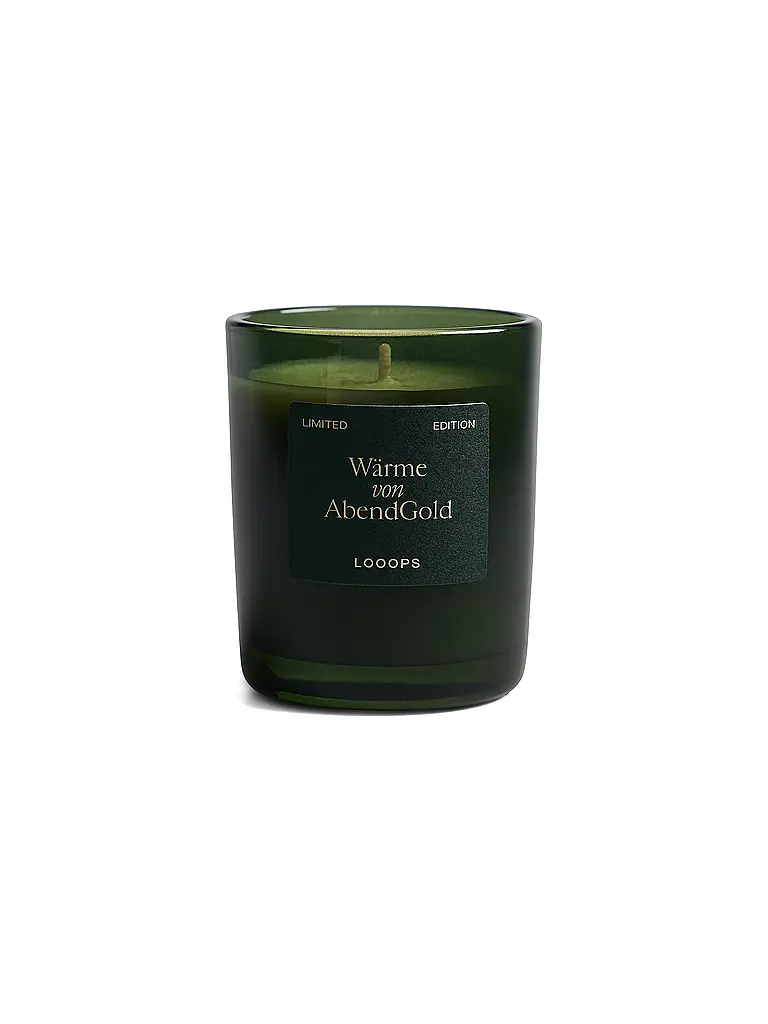 LOOOPS | Vela perfumada 75g Calor de Abendgold | Verde oscuro