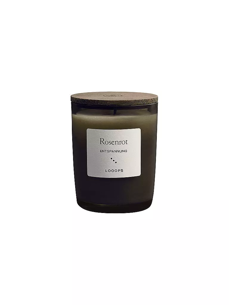 LOOOPS | Vela perfumada 75g ROSENROT | Verde oscuro