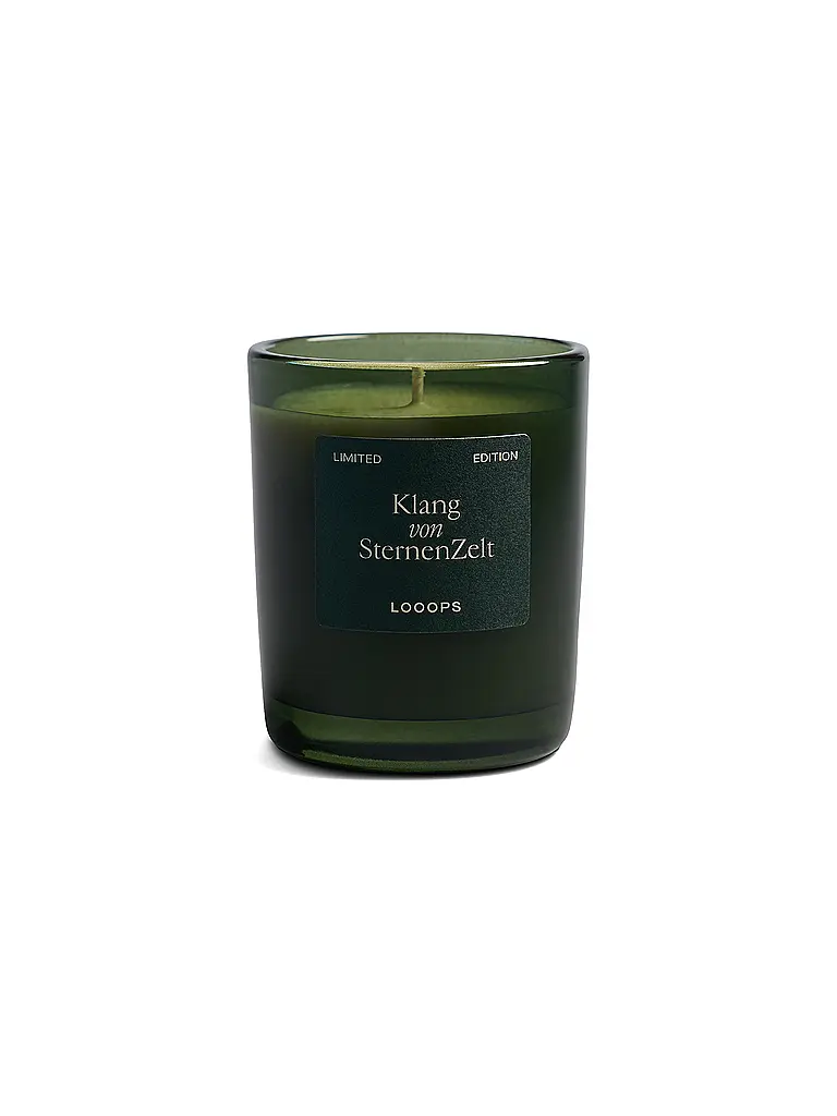 LOOOPS | Vela perfumada 75g Sonido de la Bóveda Celeste | Verde oscuro
