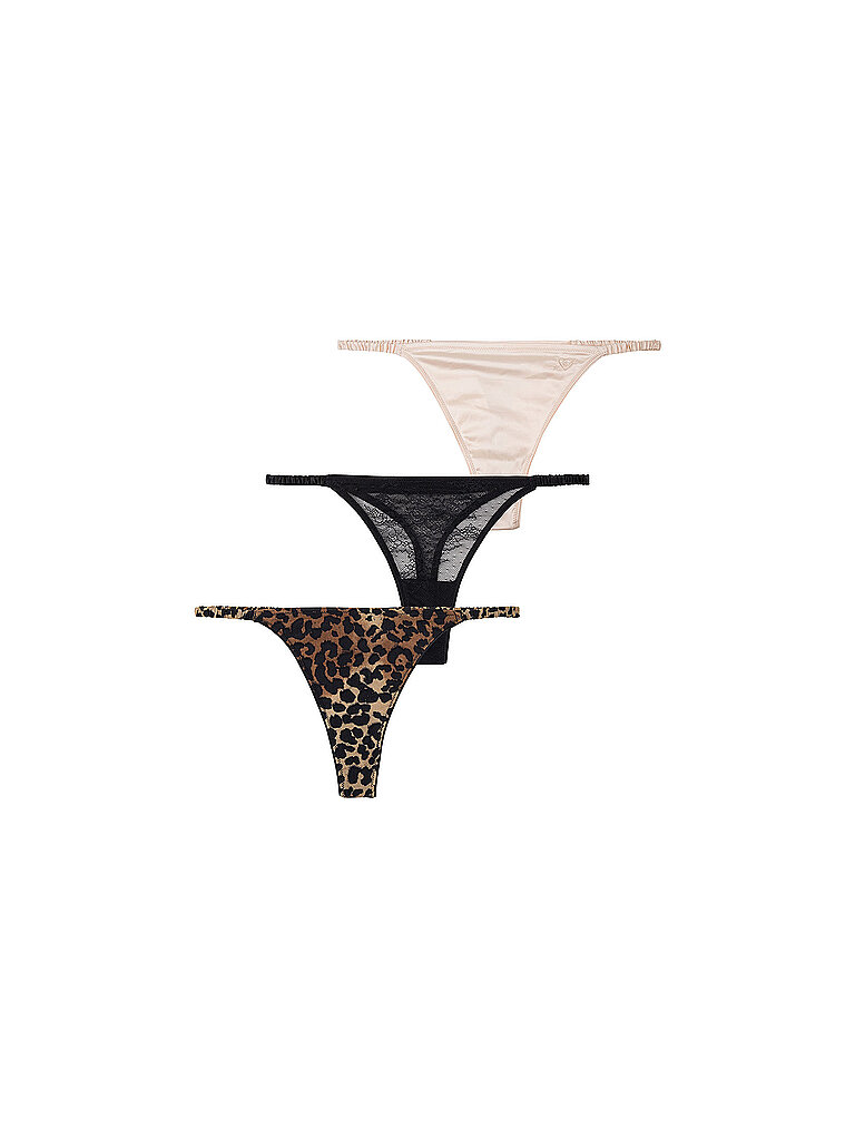 love stories String paquete de 3 Threesome Roomservice negro