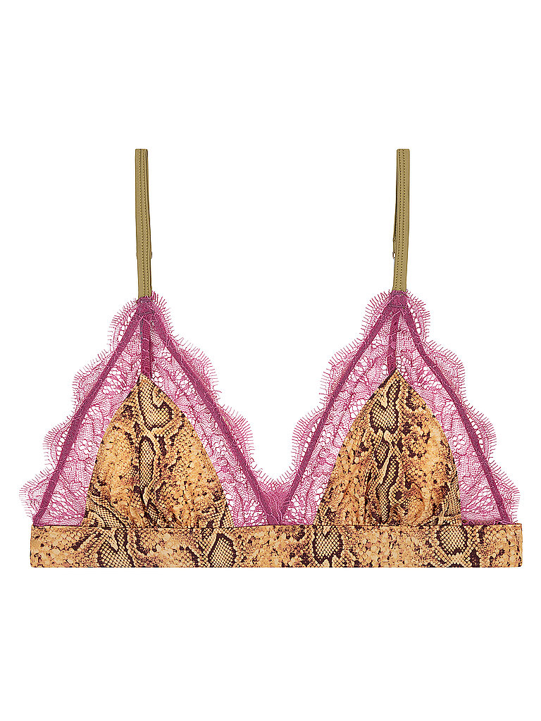 love stories Bralette LOVE LACE brown marrón