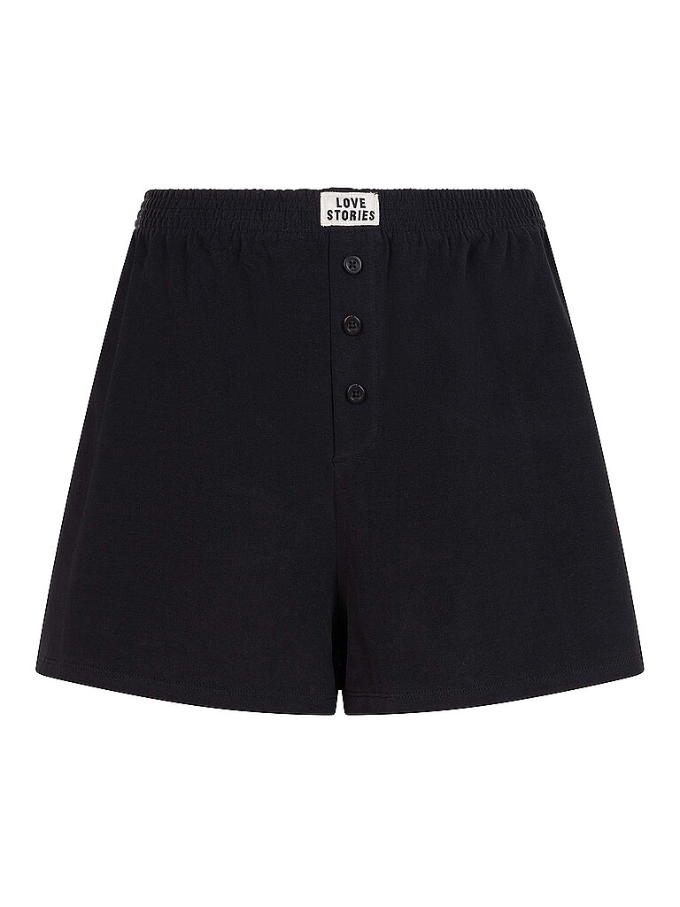 Pantalones cortos de estar por casa negro M