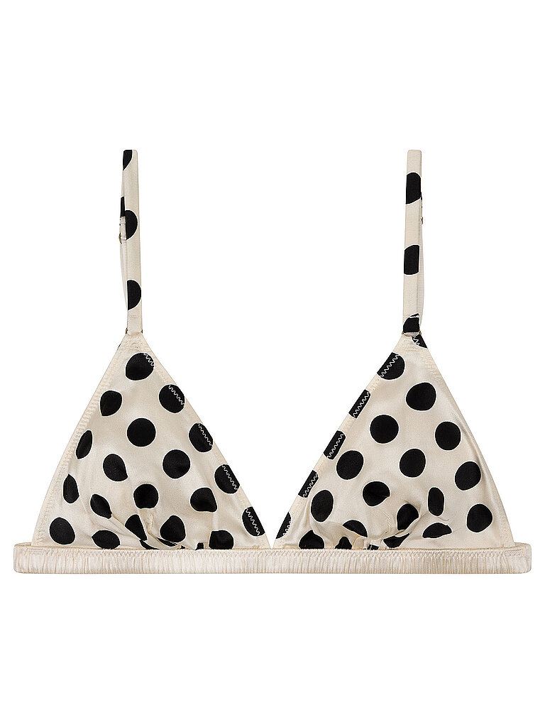 love stories Sujetador sin aros UMA de lunares crema