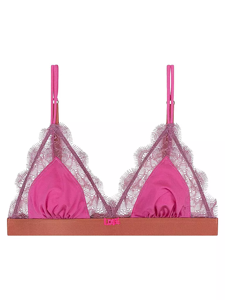 LOVE STORIES | BH ohne Bügel LOVE LACE pink | Fucsia