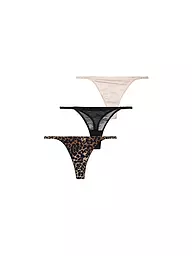 LOVE STORIES | String paquete de 3 "Threesome Roomservice" | Negro