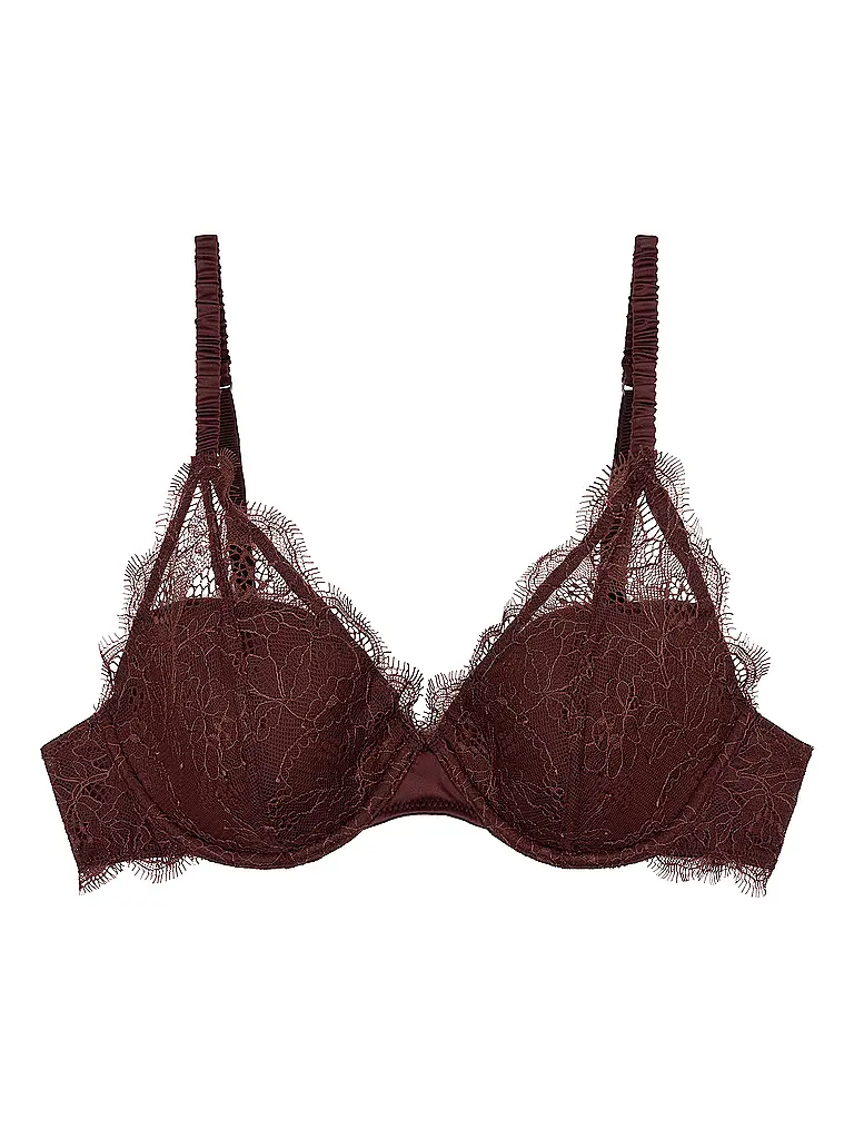 LOVE STORIES | Sujetador con aros GWYNETH Dark Brown | Marrón