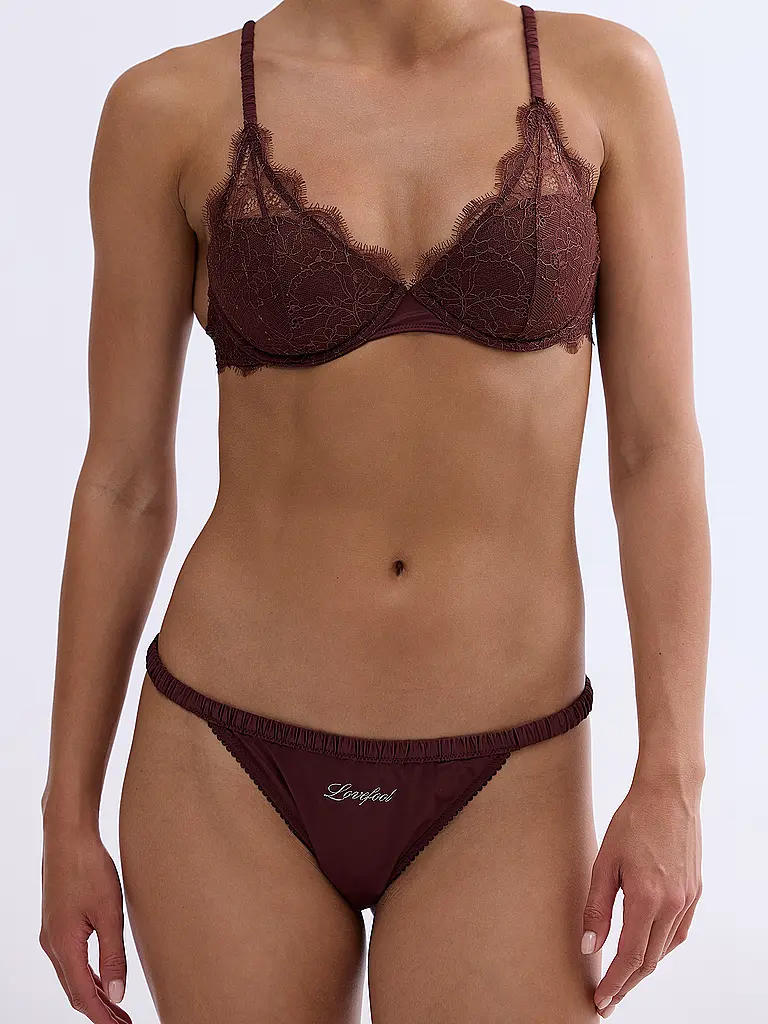 LOVE STORIES | Sujetador con aros GWYNETH Dark Brown | Marrón
