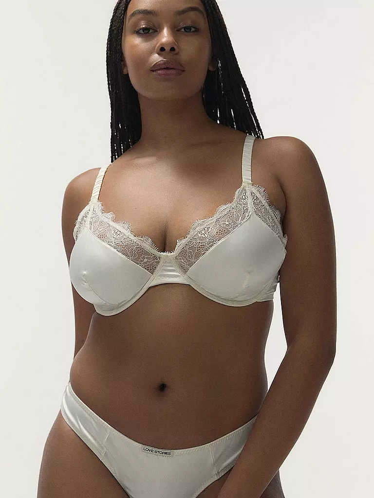 LOVE STORIES | Sujetador con aros LOVELEY blanco hueso | 