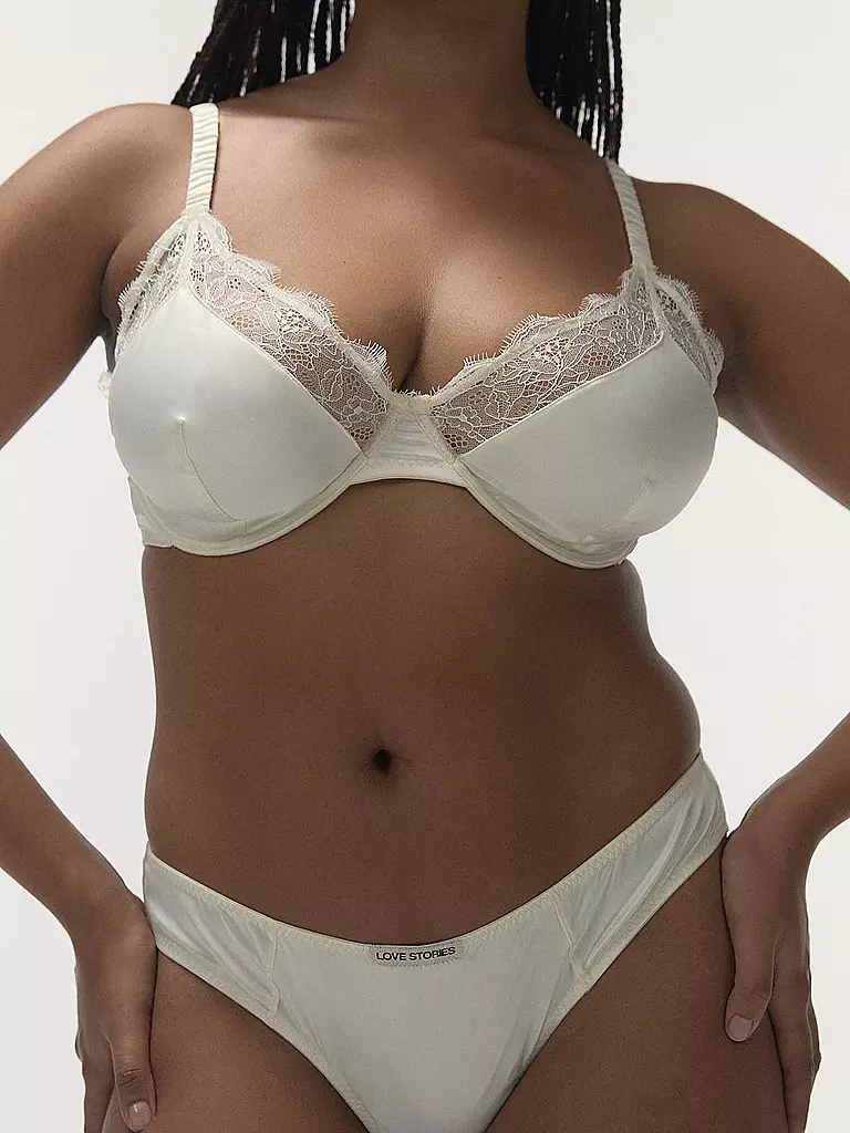 LOVE STORIES | Sujetador con aros LOVELEY blanco hueso | 