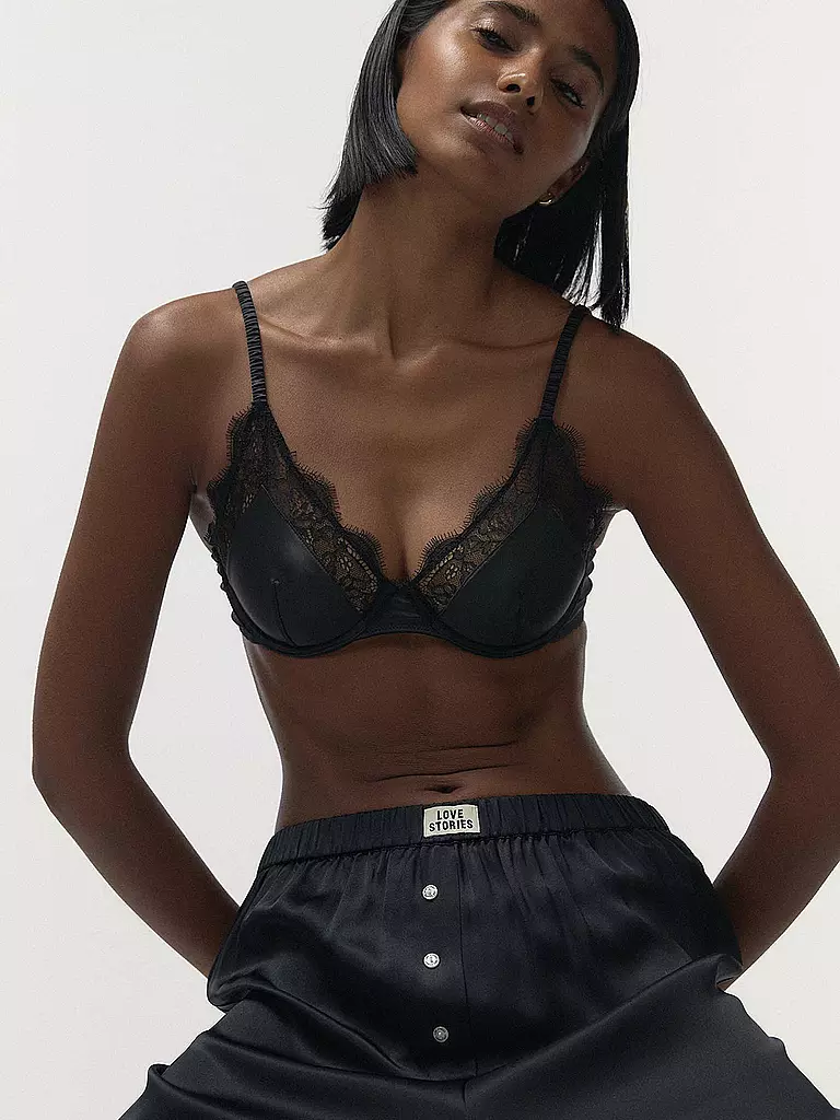 LOVE STORIES | Sujetador con aros LOVELEY negro | 