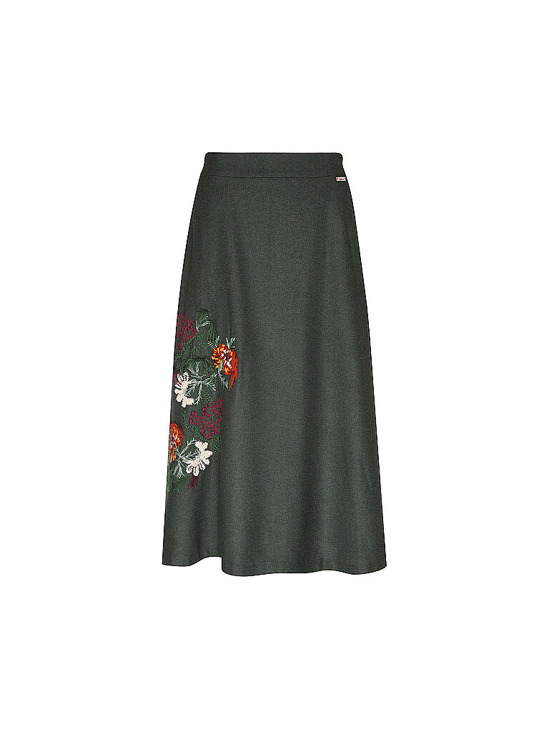 Luis Trenker Falda tradicional LUMADDY verde oscuro