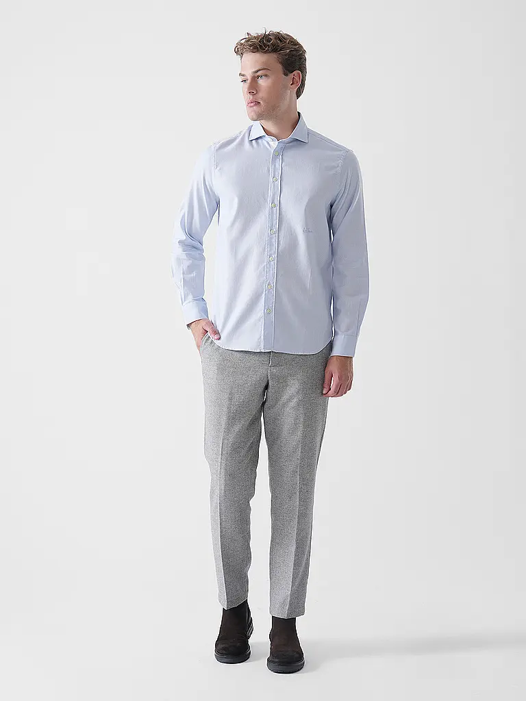LUIS TRENKER | Camisa tradicional LUBELTRAN | Azul claro