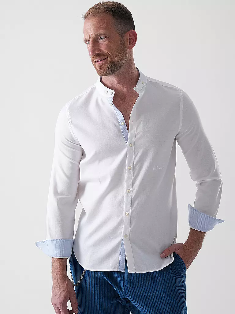 LUIS TRENKER | Camisa tradicional LUBERNET STRUKTUR | Blanco