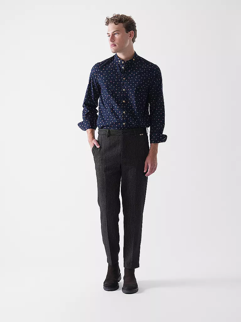 LUIS TRENKER | Camisa tradicional LUBERNET | Azul oscuro