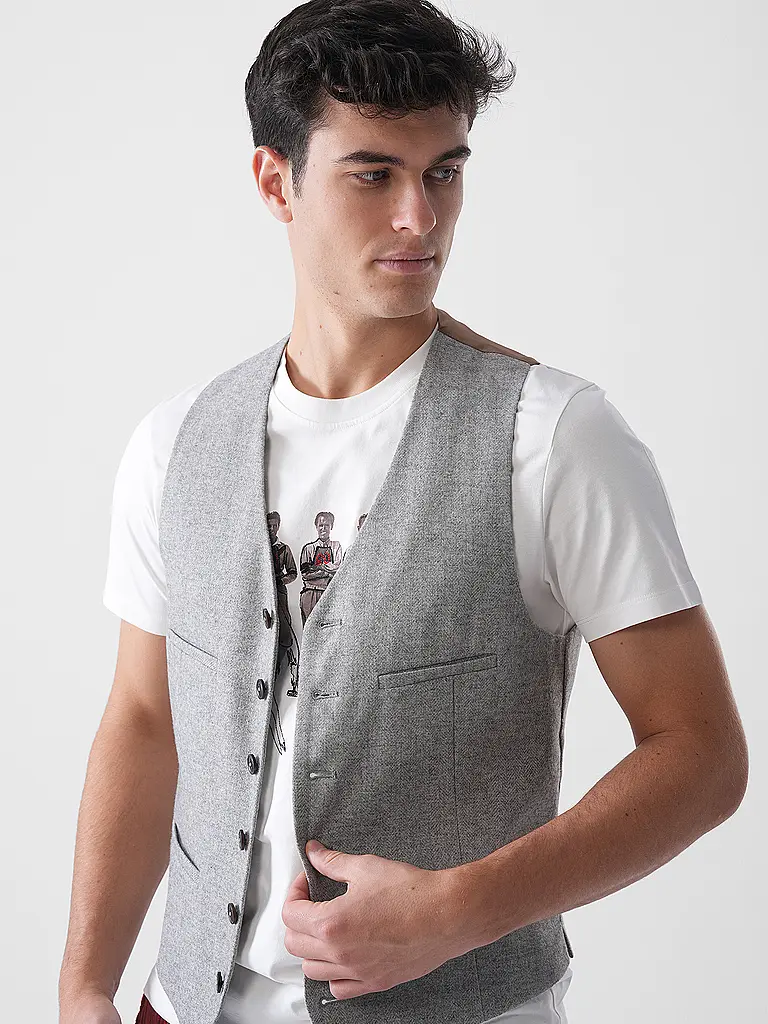 LUIS TRENKER | Chaleco tradicional LUSEBASTIAN | Gris claro