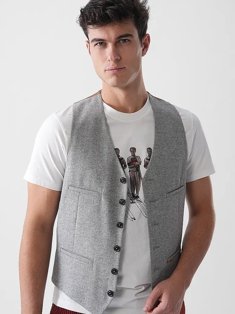 LUIS TRENKER | Chaleco tradicional LUSEBASTIAN | Gris claro