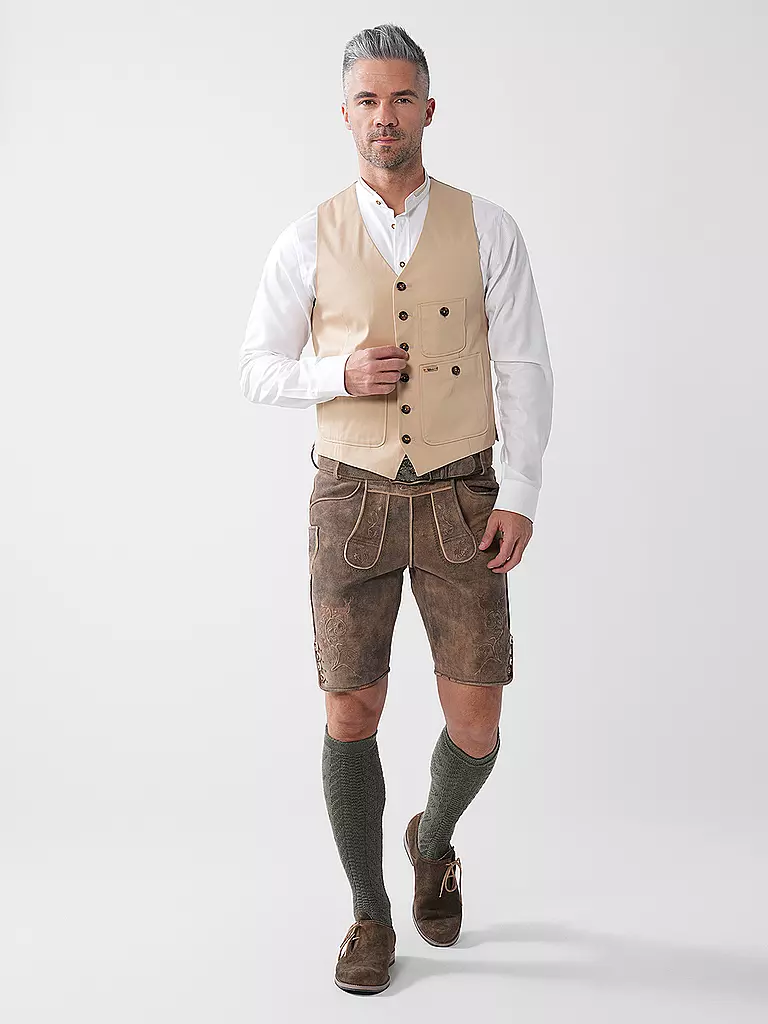 LUIS TRENKER | Chaleco tradicional | Crema