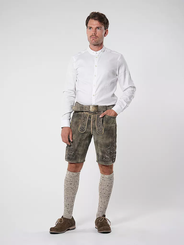 LUIS TRENKER | Trachtenhemd LUBERNET | Blanco