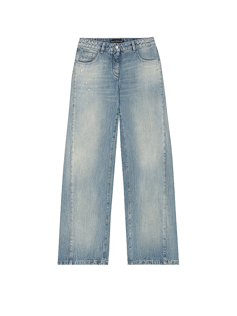 Jeans de pierna ancha azul 42