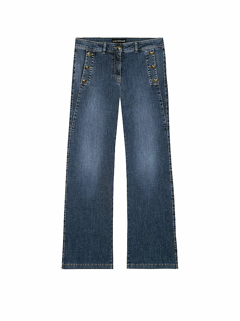 Jeans acampanados azul 40