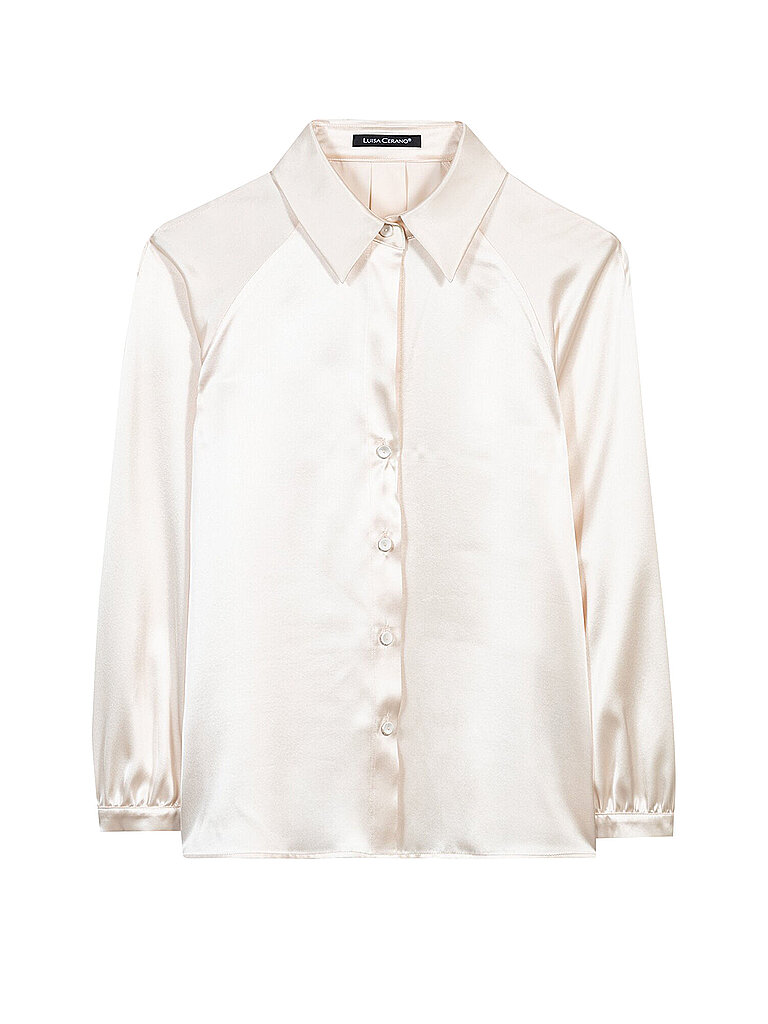 Blusa de seda crema 40